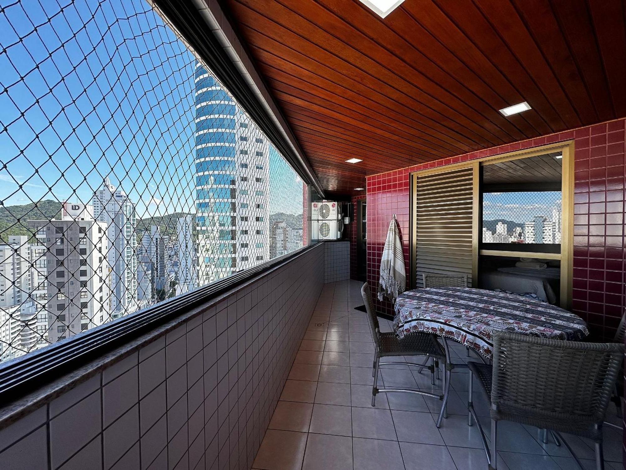 Ct01- Vista Mar| Telas Protecao| Churrasq, Garagem Balneário Camboriú Exterior foto